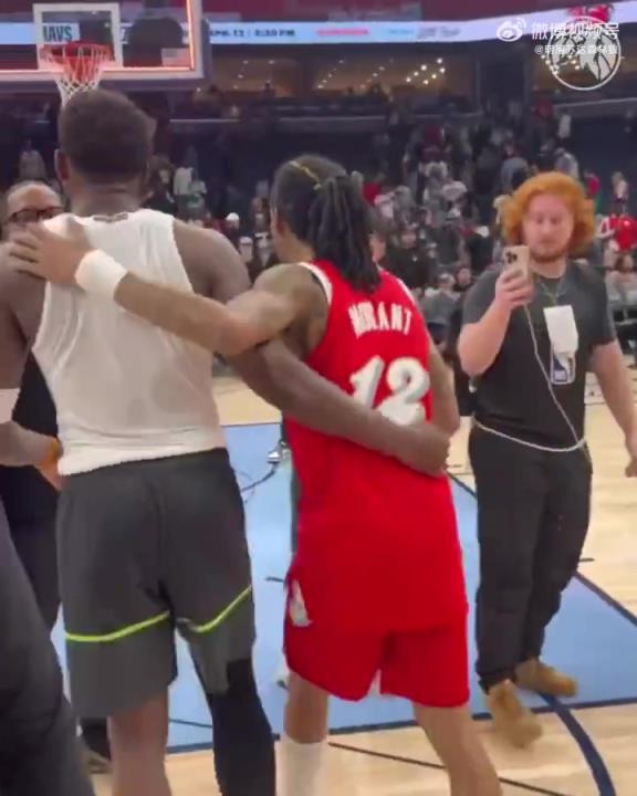 狼王&槍王惺惺相惜！華子賽后與莫蘭特相互致意！