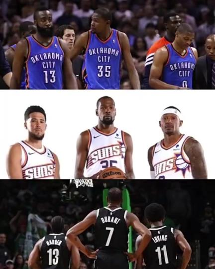 太陽三巨頭徹底失??？美媒：杜蘭特的三巨頭球隊(duì)總是一樣的結(jié)局？