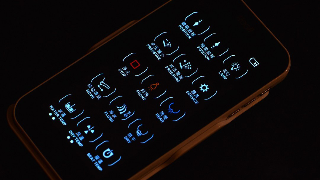 智能馬桶蓋操作面板按鍵 