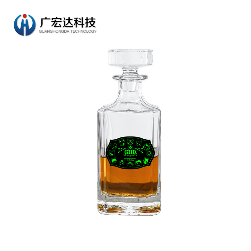 定制PET貼紙粘性PET標(biāo)簽發(fā)光酒標(biāo)