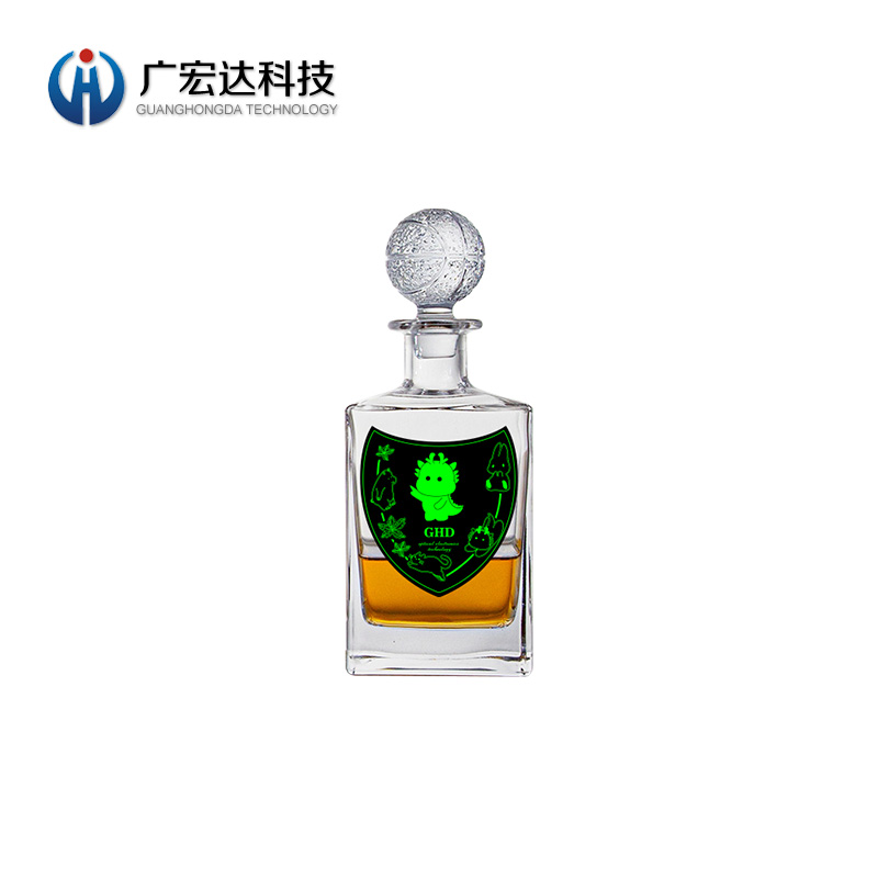 定制PET貼紙粘性PET標(biāo)簽發(fā)光酒標(biāo)