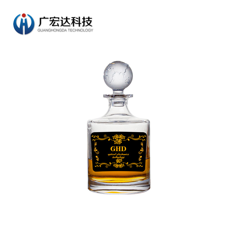 定制PET貼紙粘性PET標(biāo)簽發(fā)光酒標(biāo)